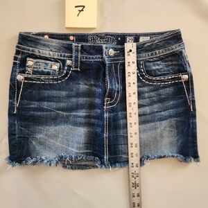 Miss Me 29 Jean Skirt
